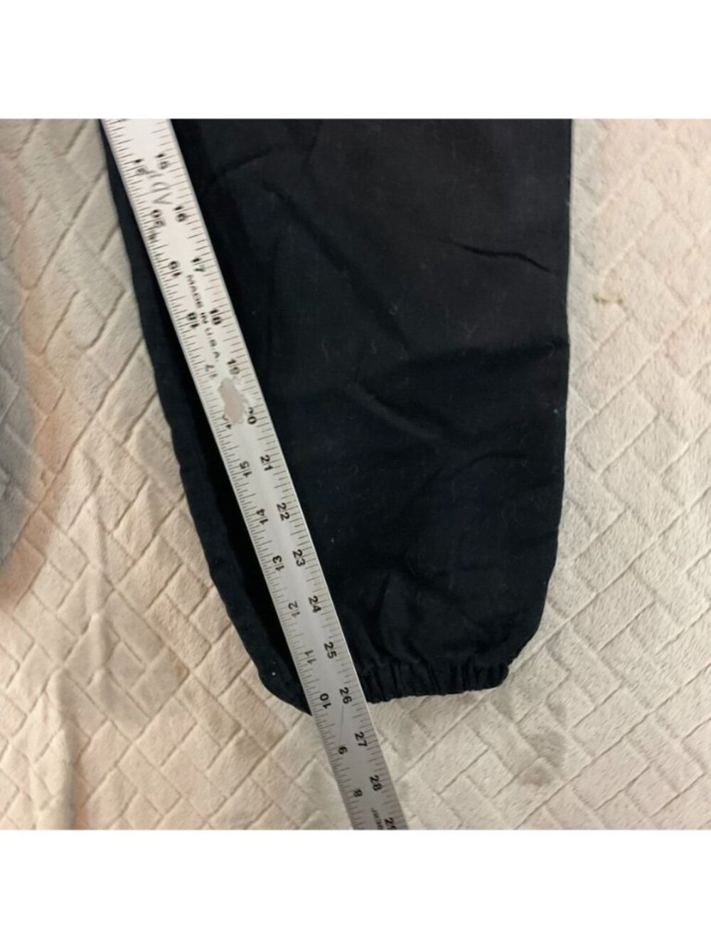 No Boundaries Pants Women L Black Cargo Jogger Elastic Waist High Rise Goth Rave - Picture 6 of 8